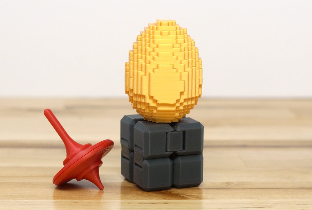 20 Awesome 3D Printed Toys You Can Make Right NOW StlMotherhood   3d Printed Toys Minecraft Egg Fidget Top 