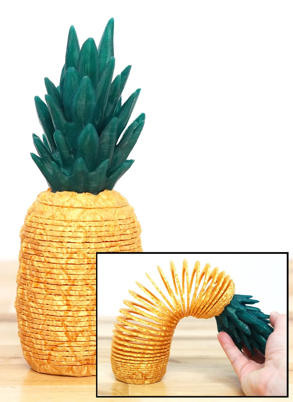 3d printed pineapple springo (slinky)