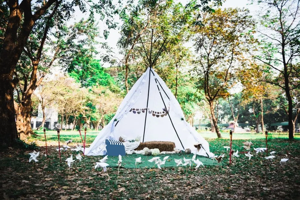 Pin Lights stake your tent and light up your campsite