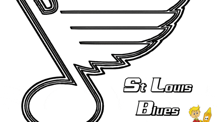 Hockey Blues coloring page