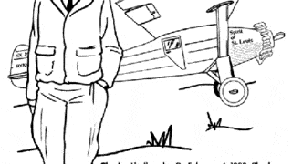Charles Lindbergh coloring page
