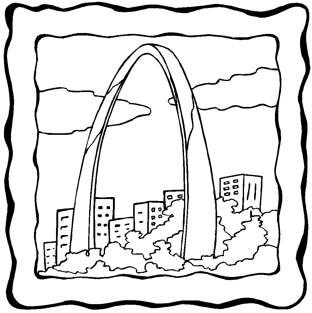 Free Coloring Pages of St. Louis