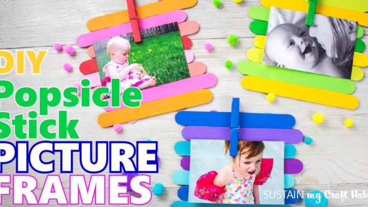 Image for Colorful Popsicle Stick Picture Frame