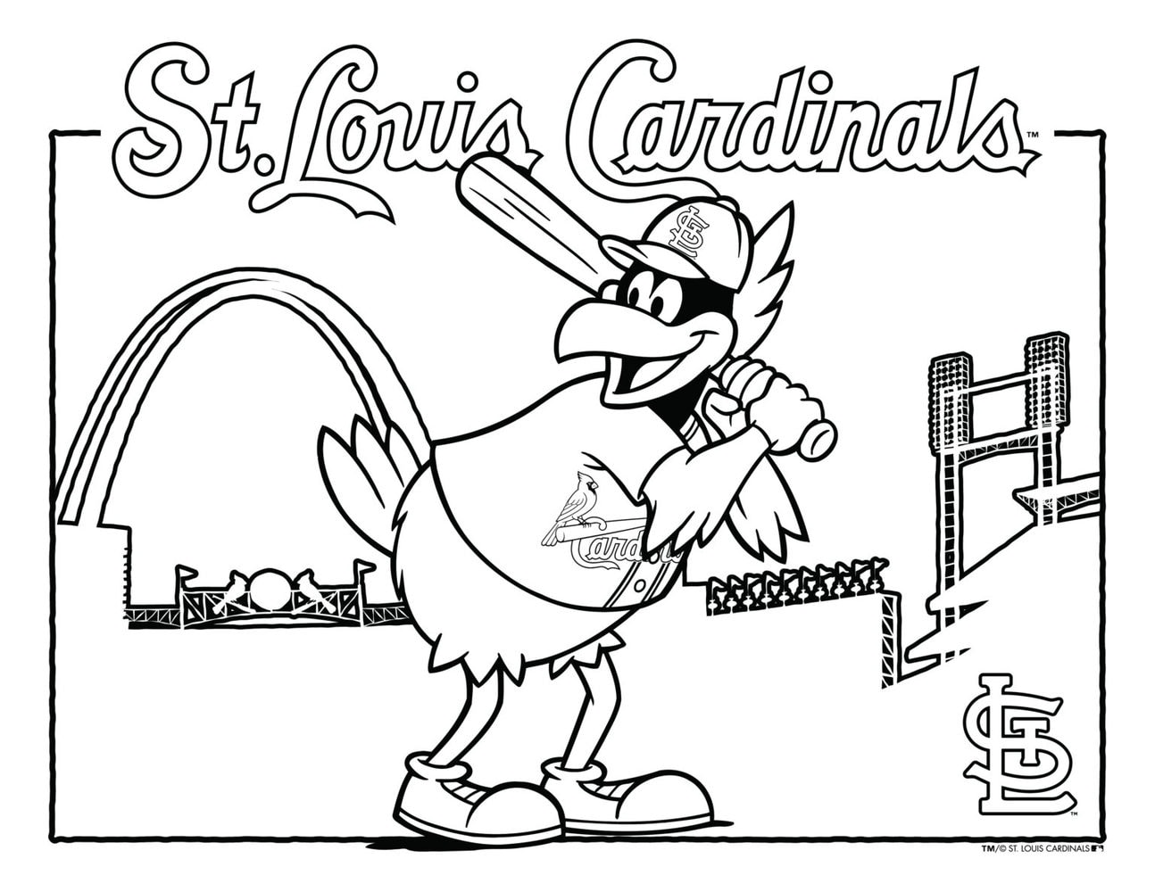 Free Coloring Pages of St. Louis