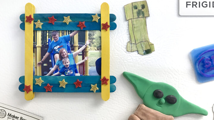 Image for Easy Magnet Popsicle Stick Picture Frame