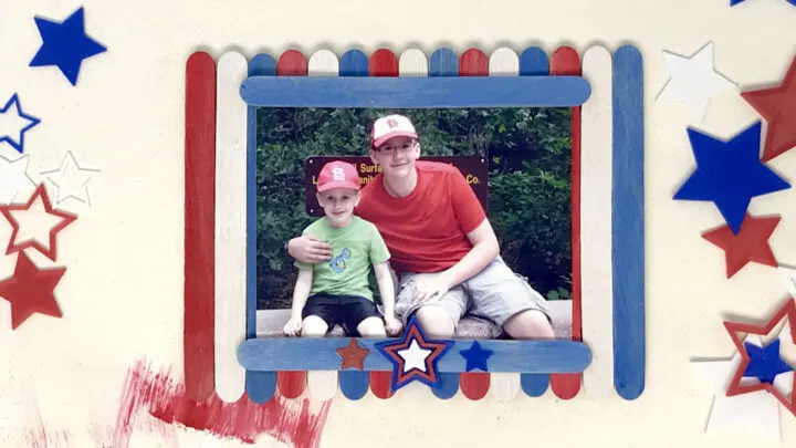 Image for Red, White and Blue Popsicle Stick Frame