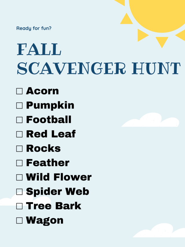 Easy at Home Fall Scavenger Hunt for Kids - stlMotherhood