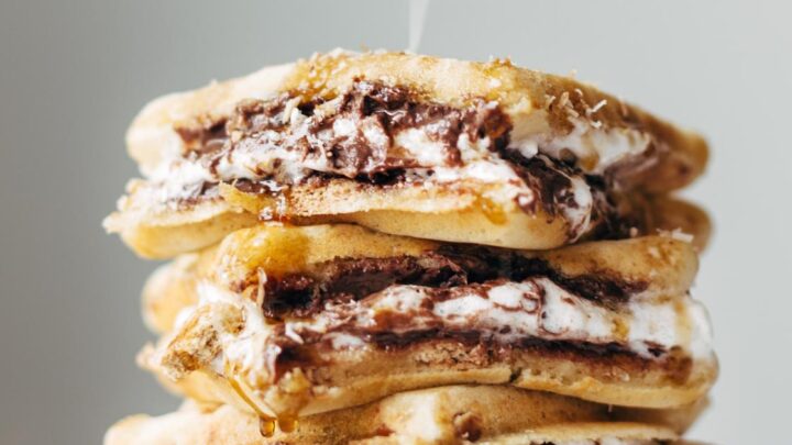 Image for S'mores Waffles with Nutella and Toasted Coconut