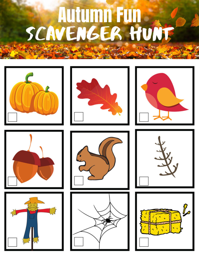 Easy at Home Fall Scavenger Hunt for Kids - stlMotherhood