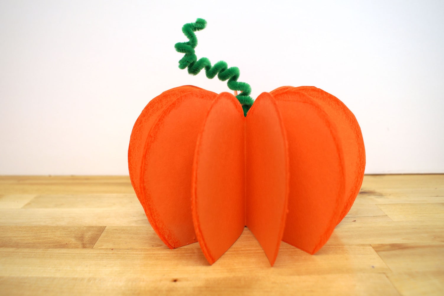 3D Paper Pumpkin Craft for Kids - stlMotherhood