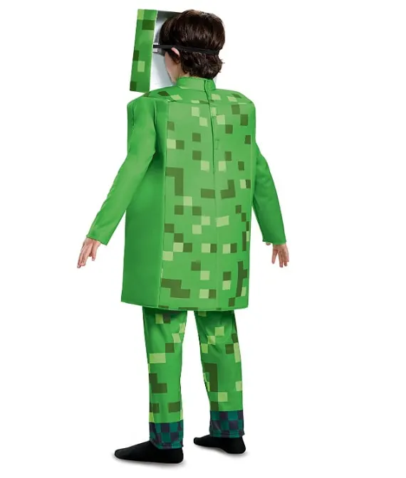 Kids' Minecraft Creeper Costume Fleece Sweatshirt - Green : Target