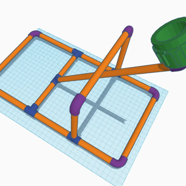 blueprint of catapult made of pvc pipe