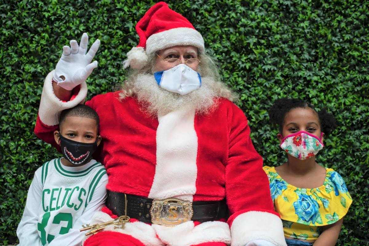 Santa with mask