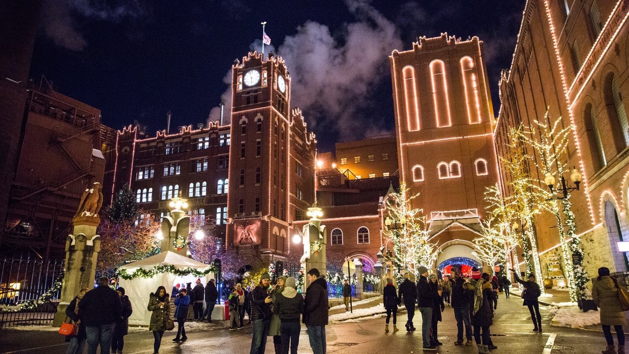 Start the Holidays with Dazzling AnheuserBusch Brewery Lights