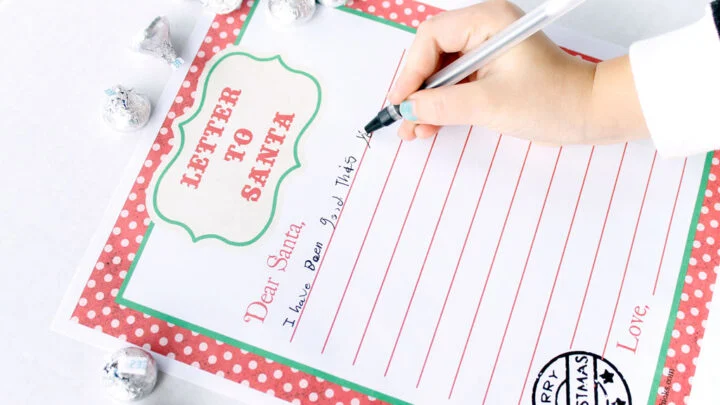 Image for Letter to Santa -- Free Printable