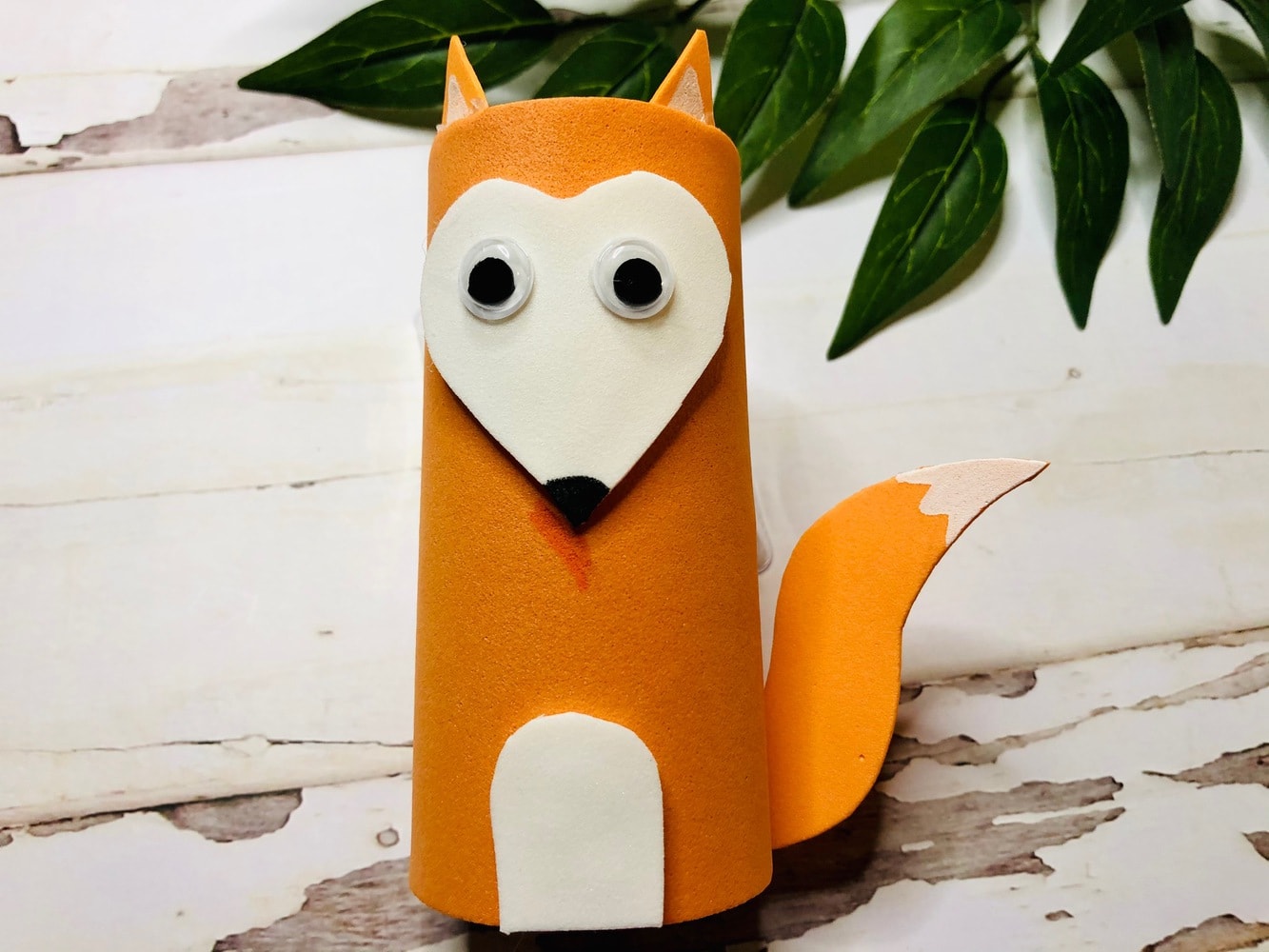 cardboard paper fox