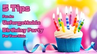 birthday cupcake with candles
