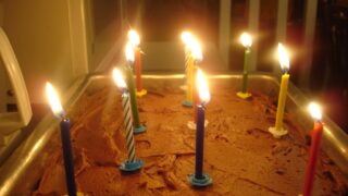 home made birthday cake